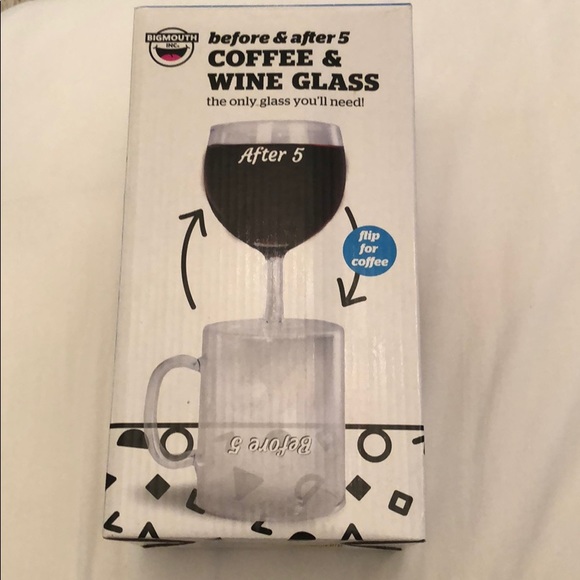Coffee/Wine Glass Gag Gift - Picture 1 of 5
